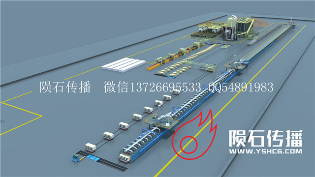发泡陶瓷生产线工艺动画