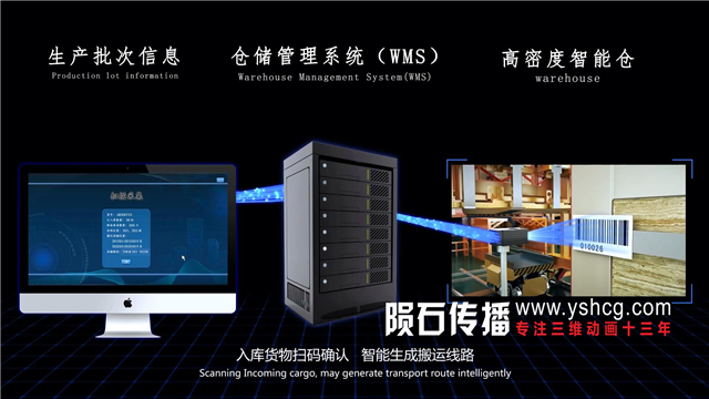 智慧工厂三维动画视频