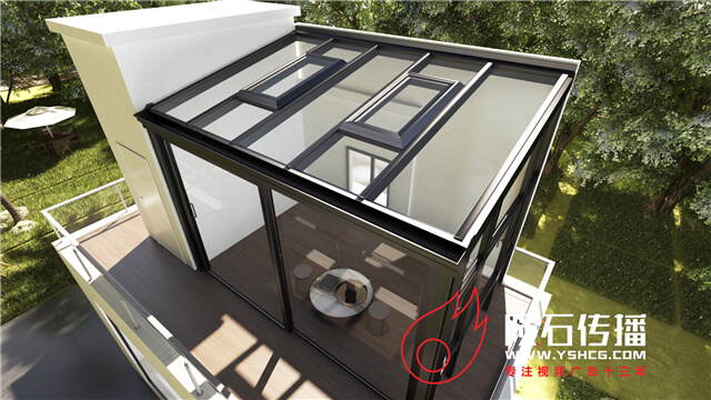 阳光房安装动画